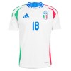 Maillot de Supporter Italie Barella 18 Extérieur Euro 2024 Pour Homme